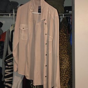 Button down shirt from American Eagle. Light pink